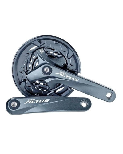 Шатуни Shimano FC-M2000 ALTUS 22/30/40Т 9-ск 165мм під квадрат сірі