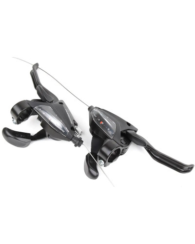 Моноблоки Shimano   ( 3/7 SPD ), 21 швидкостей, фіксовані, з індикац. віконцями, алюмінієві, лівий+правий