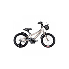 Велосипед AL 16" Formula STORMER рама-8,5" бежевий з крилом Pl, з кошиком Pl