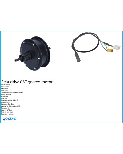 Мотор задній касетний редукторний 500w CST rear geared RG05C/135/410JC