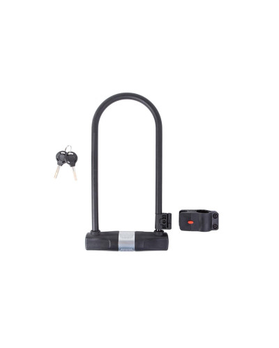 Замок U-Lock PY 6001 на ключі 115мм*265мм чорний