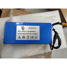 Акумулятор 36v10ah 50E 10s2p  4/30A BT PVC
