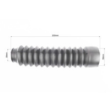 Гофра переднього амортизатора d=30/50; L=200mm к-кт 2шт, ЧОРНИЙ