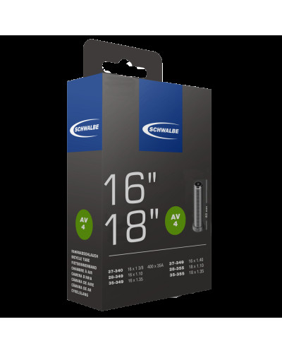 Камера Schwalbe AV 4 Standart 16/18" (28/37-340/355) AV 40мм AGV