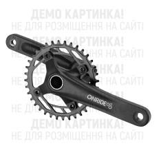 Шатуни ONRIDE Solo Pro 1110, під Hollowtech, 170 мм, 34Т BCD: 104/76 мм, на 11/10/9 шв., чорний