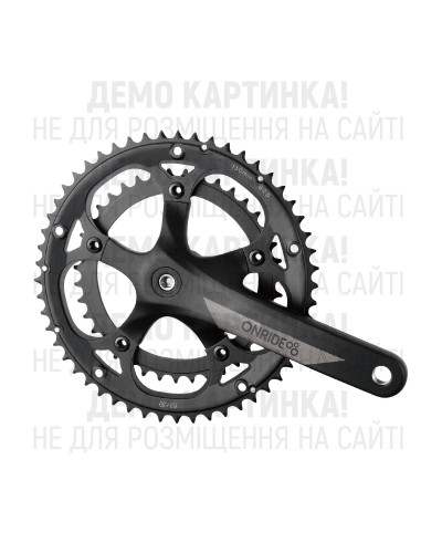 Шатуни ONRIDE Duet 1010, під квадрат, 170 мм, 39-53Т BCD: 130 мм, на 10/9 шв., чорний