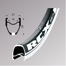 Обід Remerx RCX RX 6515, 28'', 622x15, 32 отв., FV, пістонований, чорний анодований, V-Br, CNC