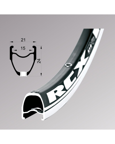 Обід Remerx RCX RX 6515, 28'', 622x15, 32 отв., FV, пістонований, чорний анодований, V-Br, CNC