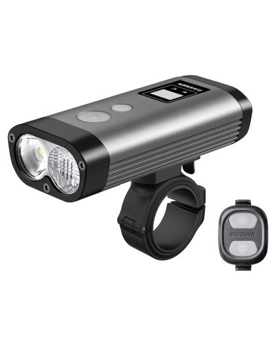 Велосипедна фара Ravemen PR2000 (2000 lm, 6000 mAh) бездротова кнопка