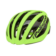 Шолом POLISPORT Light Pro M (52-58 см) Яскравий Жовтий матовий / Чорний In-Mold