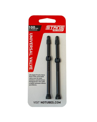 Безкамерний ніпель Stan's Notubes FV 100мм (2шт на блістері) чорні