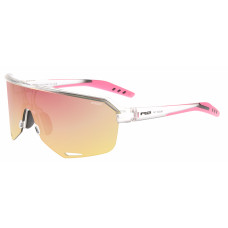 Окуляри R2 FLUKE clear-black-pink (PC), лінза brown, покриття pink revo, кат. 2