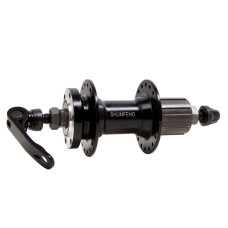 Втулка задня под кассету 7 Алюмiнiй 36H 14G з QR OLD -135mm чорний SHUNFENG SF-A262R SF-A262R