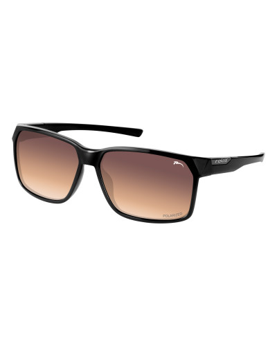 Окуляри Relax Palawan чорні глянцеві, лінза brown grady (Polarized TAC 1,1 mm), кат. 3