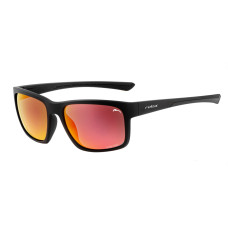 Окуляри Relax Peaks чорні матові, лінза smoke (Polarized TAC 1,1 mm), black red revo, кат. 3