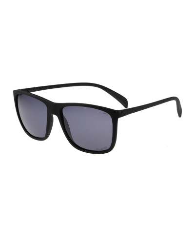 Окуляри Relax Dubbo чорні прогумовані, лінза smoke (Polarized TAC 1,1 mm), кат. 3