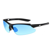 Окуляри Relax Mosera чорні матові, лінза brown (PC ), ice blue revo, кат. 3