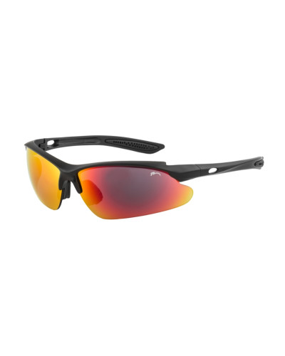 Окуляри Relax Mosera чорні матові, лінза smoke (PC), black red revo, кат. 3