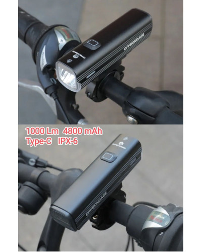 Велофара type-c 1000 lm