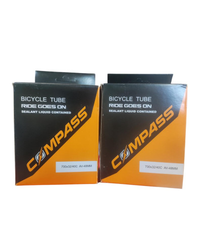 Камера 29 самоклей 29x1.95-2.35 COMPASS AV (Schrader) 48mm (з антипрокол. гелем)