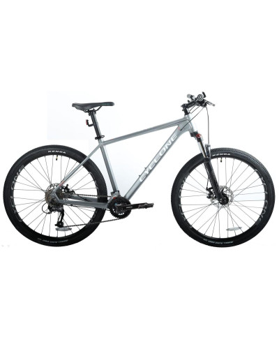 Велосипед гірський 27.5 CYCLONE AX 27.5 СІРИЙ (мат) РАМА 19