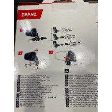 Дзеркало Zefal Dooback 2 (4770L) квадр. в кермо, ліве, чорне