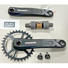 Шатуни Sram SX Eagle PowerSpline 32T, 11-12 Speed чорні 170мм