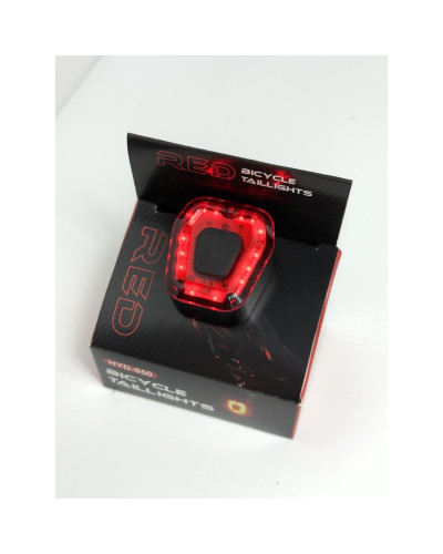 Ліхтар задній AU137 червоний 70LM, акум.300mAh, USB