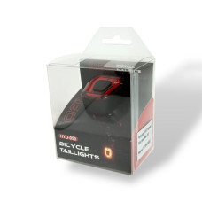 Ліхтар задній AU137 червоний 70LM, акум.300mAh, USB