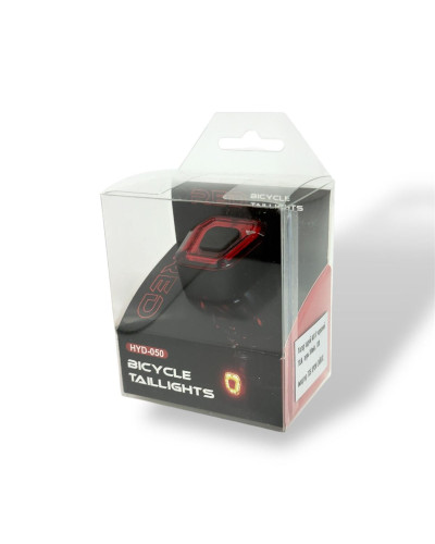 Ліхтар задній AU137 червоний 70LM, акум.300mAh, USB