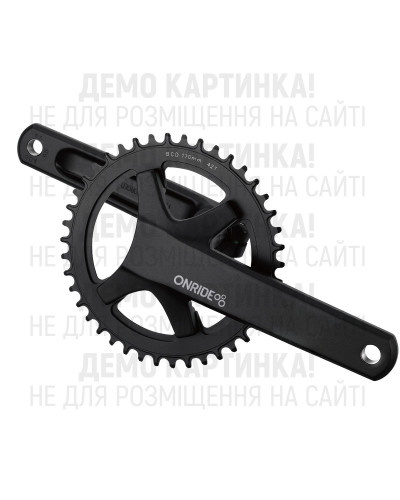 Шатуни ONRIDE Solo Pro 1210, під Hollowtech, 170 мм, 42Т BCD: 110 мм, на 12/11 шв., чорний