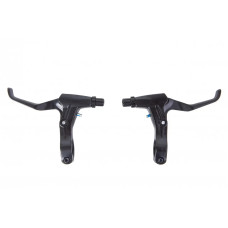 Гальмівні ручки TW під 2 пальця, алюміній, чорний