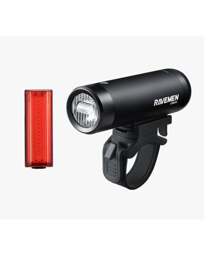 Комплект світла Ravemen LS10 : CR600 + TR20 (600 + 20 lm, 1600 + 200 mAh)