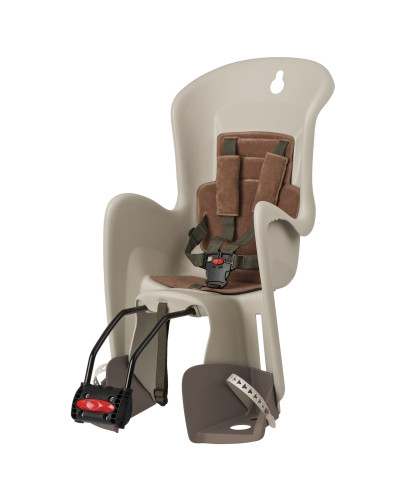 Дитяче крісло заднє POLISPORT Bilby Maxi FF на підсідельну трубу, 9-22 кг, кремове