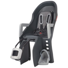 Дитяче крісло заднє POLISPORT Guppy Maxi+ FF на підсідельну трубу, 9-22 кг, сіре