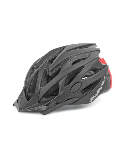Шолом POLISPORT Twig M (55-58 см) чорний/червоний In-Mold