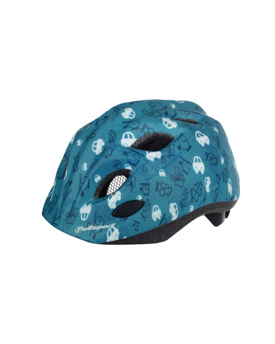 Шолом дитячий POLISPORT Kids XS Premium (48-52 см) LED (блимавка) Транспорт In-Mold