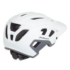 Шолом POLISPORT Mountain PRO L (58-61 см) білий/сірий In-Mold