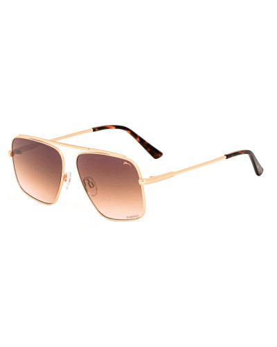 Окуляри Relax Narcos золотисті матові, лінза brown (Polarized TAC 1,1 mm), кат. 3