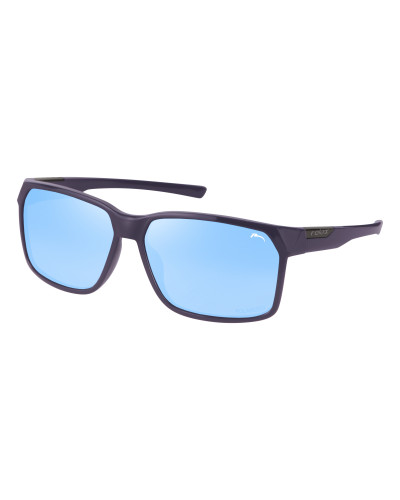 Окуляри Relax Palawan сині глянцеві, лінза smoke (Polarized TAC 1,1 mm), ice blue revo, кат. 3