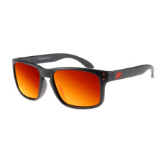 Окуляри Relax Baffin чорні матові, лінза smoke (Polarized TAC 1,1 mm), black red revo, кат. 3