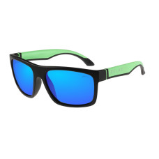 Окуляри Relax Wagga чорні матові, лінза smoke  (PC), green, кат. 3