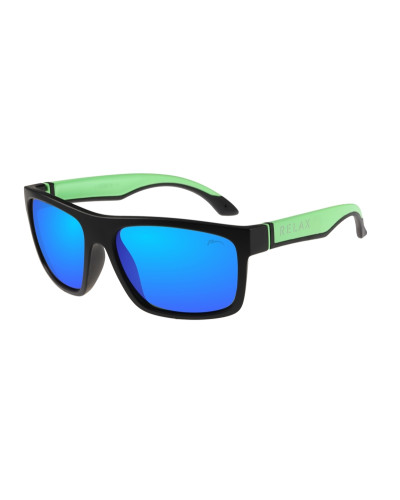 Окуляри Relax Wagga чорні матові, лінза smoke  (PC), green, кат. 3