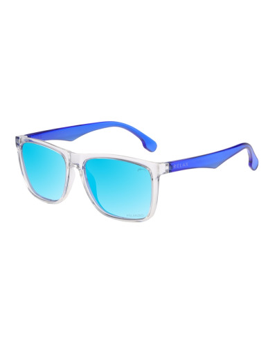 Окуляри Relax Alburry кристальні глянцеві, лінза smoke (Polarized TAC 1,1 mm), ice blue revo, кат. 3