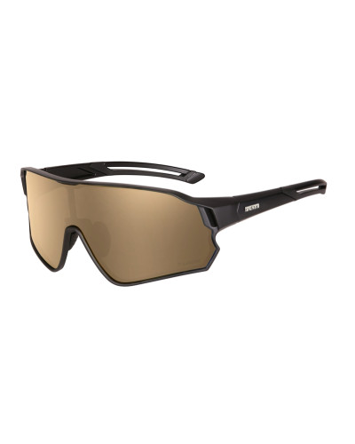 Окуляри Relax Artan чорні матові, лінза brown (Polarized TAC 1,1 mm), flash mirror, кат. 3