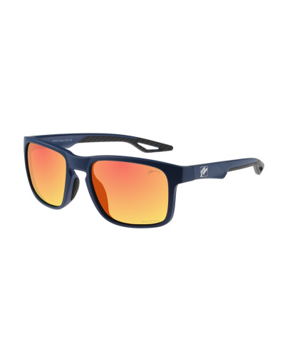 Окуляри Relax Baltra сині матові, лінза smoke (Polarized TAC 1,1 mm), black red, кат. 3