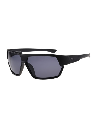 Окуляри Relax Philip чорні матові, лінза smoke (Polarized TAC 1,0 mm ), кат. 3