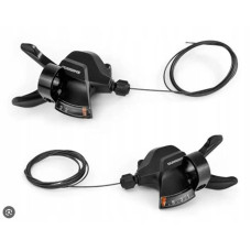 Shimano манетки SL-M315-3/7, 21 speed, шифтери тригерного типу (RapidFire), 3 х 7 швидк., Ліва+Права фіксовані, з індикац. вікнами,