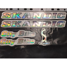 Наліпки на велосипед  Skandic
