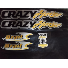 Наліпки на велосипед  Crazy Horse